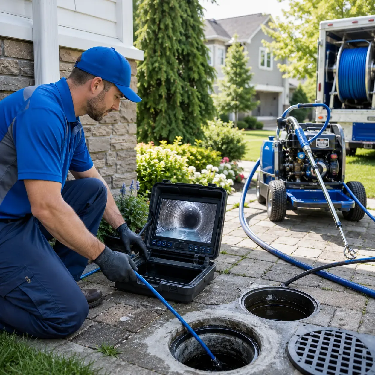 Outdoor drain cleaning professionals serving Meldrim, GA