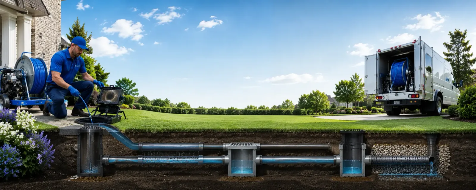 Outdoor drain cleaning information for Meldrim, GA